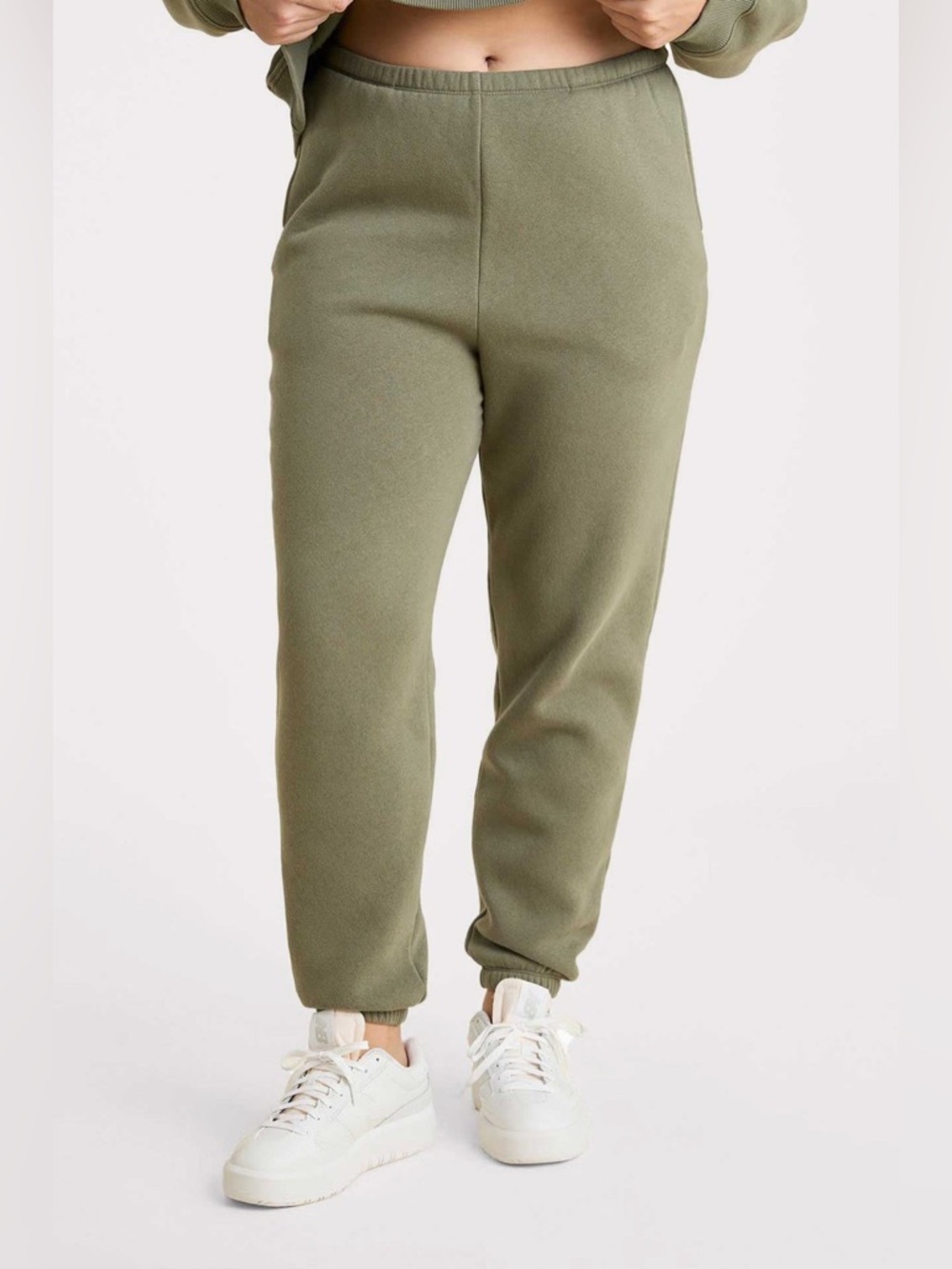 Nuuds Classic Sweatpants in Olive Green Women Large Loungewear Cozy